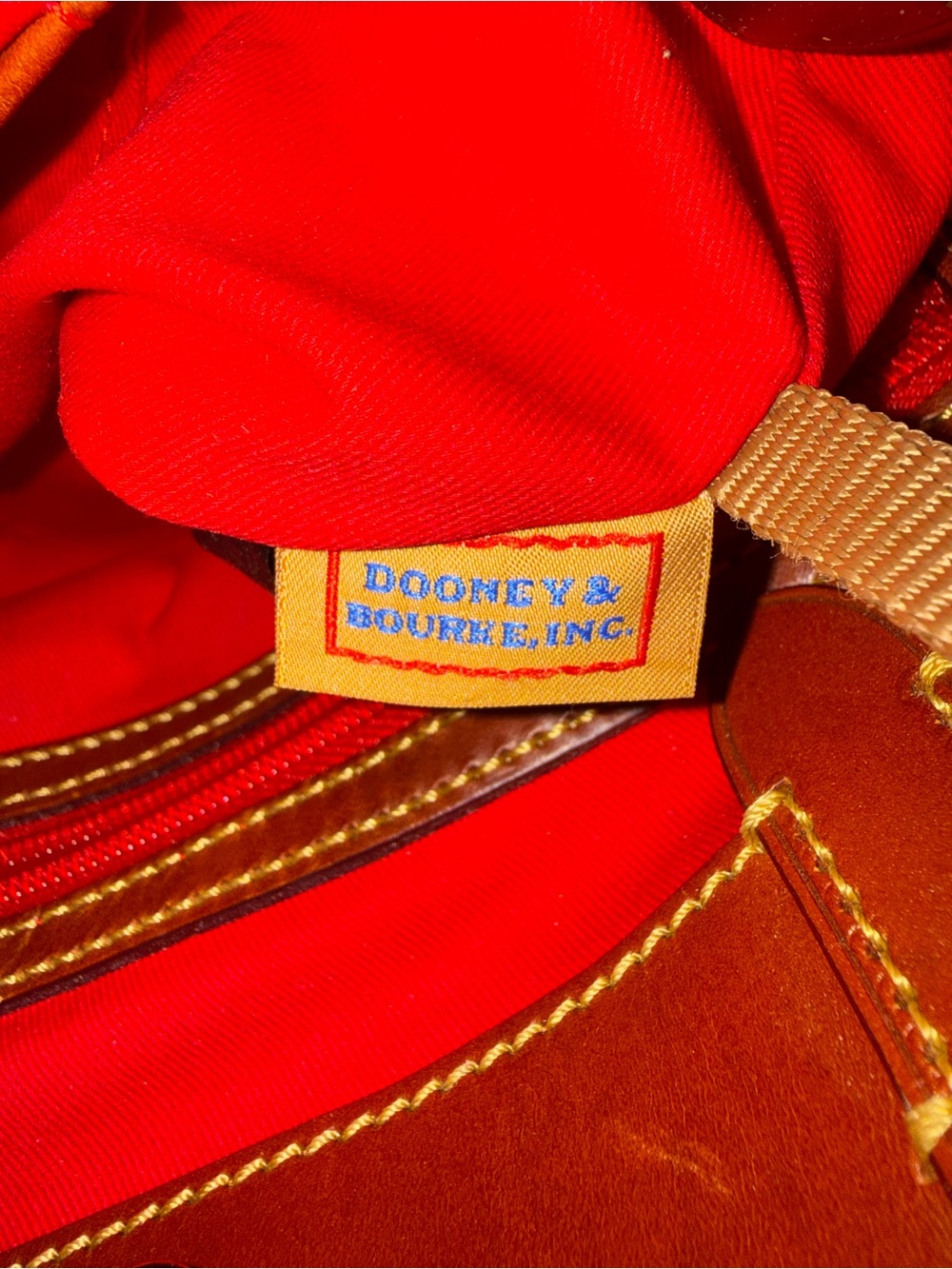 Dooney & Bourke Black and Brown Signature Logo Shoulder Bag - Picture 8 of 8